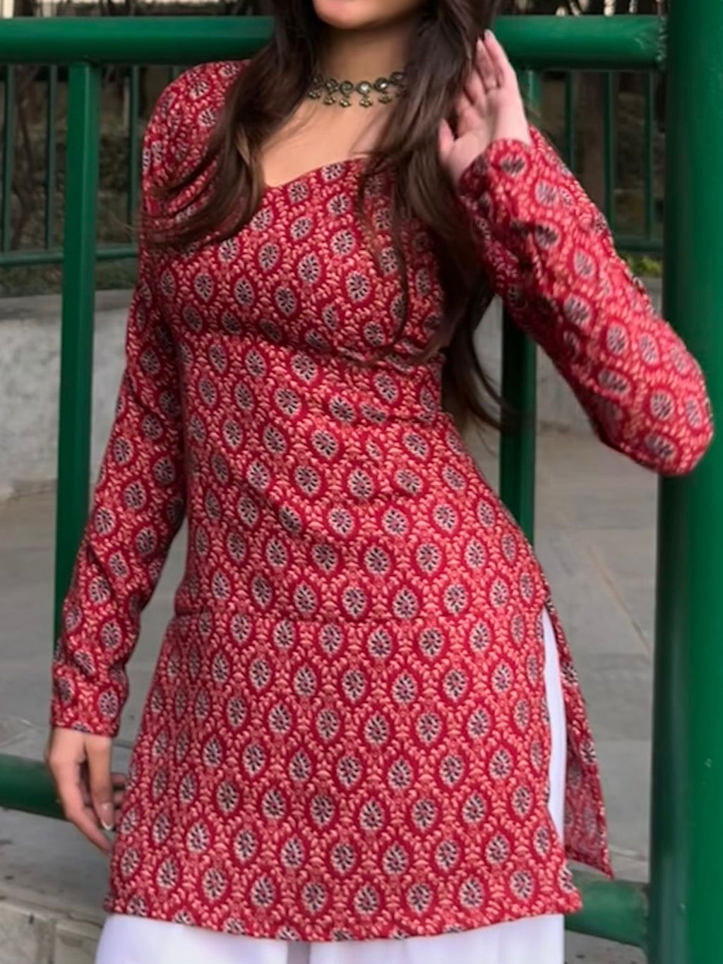 जीनत Kurti 🌹 (Magnificent Paisley Wrap Kurti) - Winter Edition